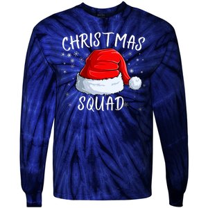 Christmas Squad Christmas Pajama Party Family Group Matching Tie-Dye Long Sleeve Shirt