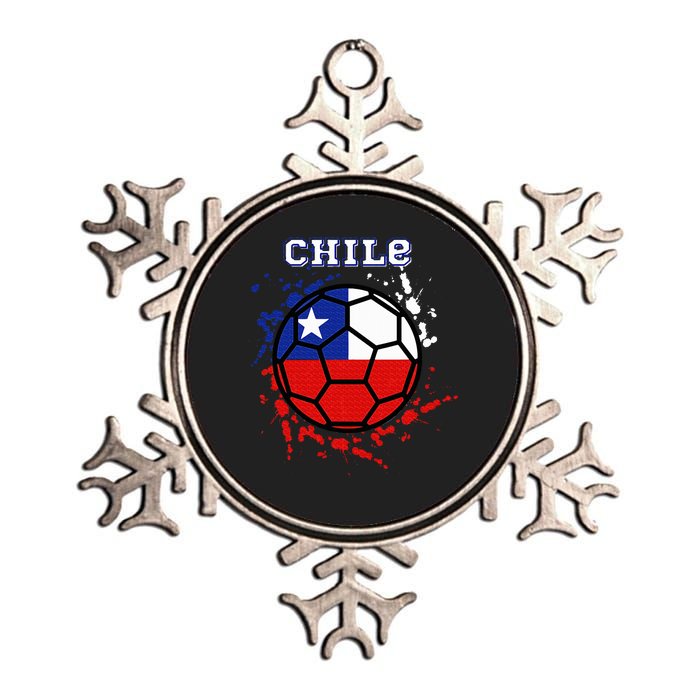 Chile Soccer Chilean Flag Futbol Fan Jersey Metallic Star Ornament