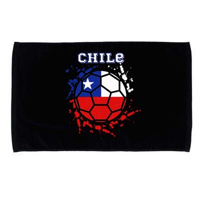 Chile Soccer Chilean Flag Futbol Fan Jersey Microfiber Hand Towel