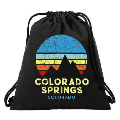 Colorado Springs Colorado Drawstring Bag