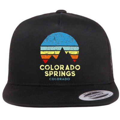 Colorado Springs Colorado Flat Bill Trucker Hat