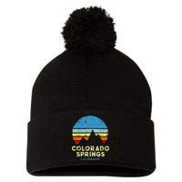 Colorado Springs Colorado Pom Pom 12in Knit Beanie