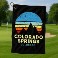 Colorado Springs Colorado Golf Towel