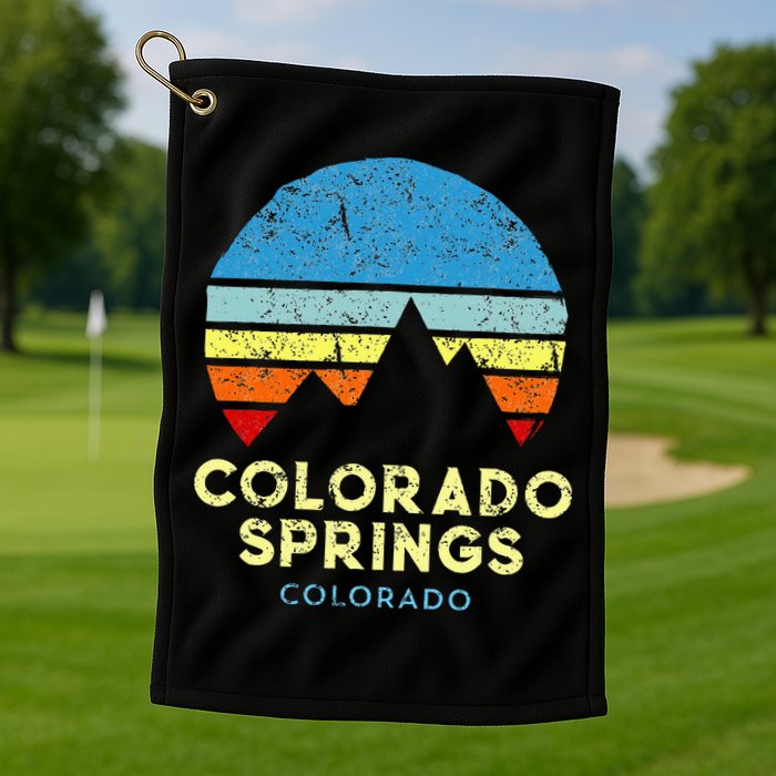Colorado Springs Colorado Golf Towel