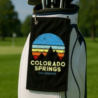Colorado Springs Colorado Golf Towel
