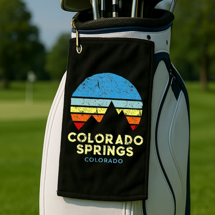 Colorado Springs Colorado Golf Towel