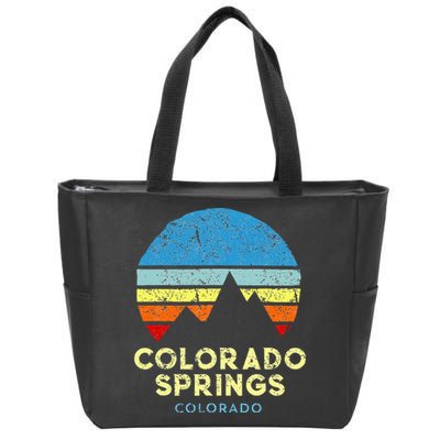 Colorado Springs Colorado Zip Tote Bag