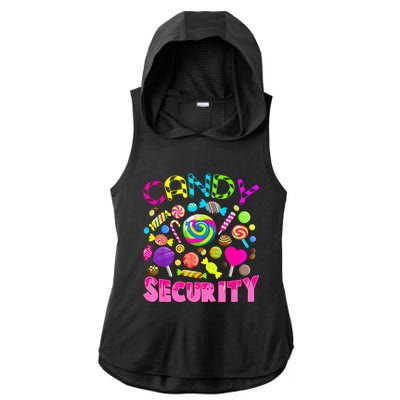 Candy Security Candyland Costume Teens Adult Ladies PosiCharge Tri-Blend Wicking Draft Hoodie Tank