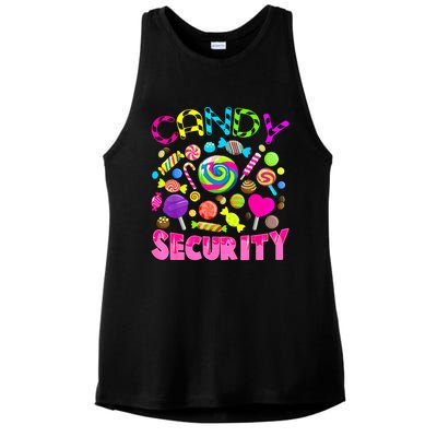 Candy Security Candyland Costume Teens Adult Ladies PosiCharge Tri-Blend Wicking Tank