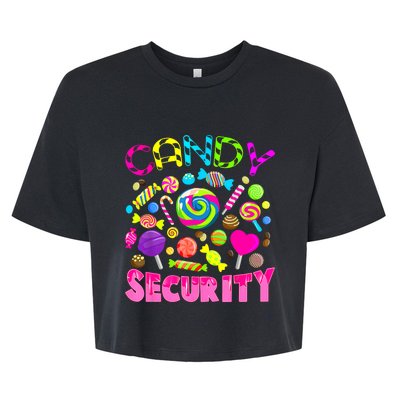 Candy Security Candyland Costume Teens Adult Bella+Canvas Jersey Crop Tee