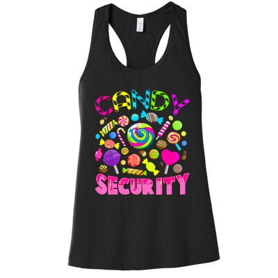 Candy Security Candyland Costume Teens Adult Women's Racerback Tank