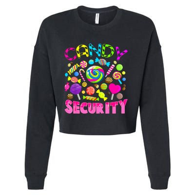 Candy Security Candyland Costume Teens Adult Cropped Pullover Crew