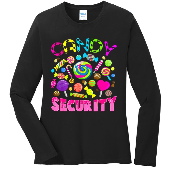 Candy Security Candyland Costume Teens Adult Ladies Long Sleeve Shirt