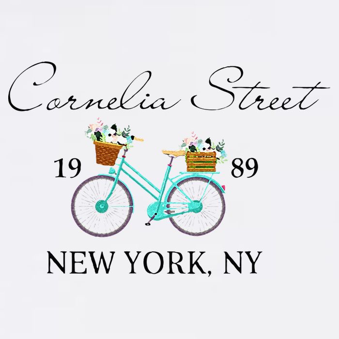 Cornelia Street Crew New York City 1989 Floral Bike Women Tall T-Shirt