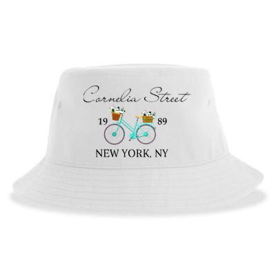 Cornelia Street Crew New York City 1989 Floral Bike Women Sustainable Bucket Hat