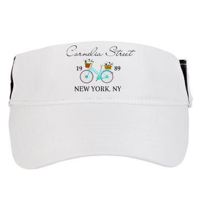 Cornelia Street Crew New York City 1989 Floral Bike Women Adult Drive Performance Visor