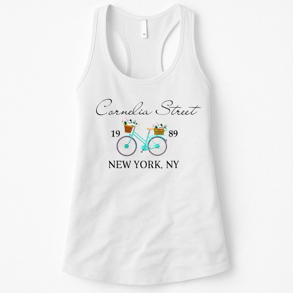 Cornelia Street Crew New York City 1989 Floral Bike Women Womens Tank Top