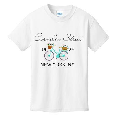 Cornelia Street Crew New York City 1989 Floral Bike Women Kids T-Shirt