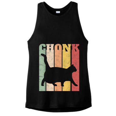 Chonk Scale Cat Meme Chonky Chonk Memes Ladies PosiCharge Tri-Blend Wicking Tank