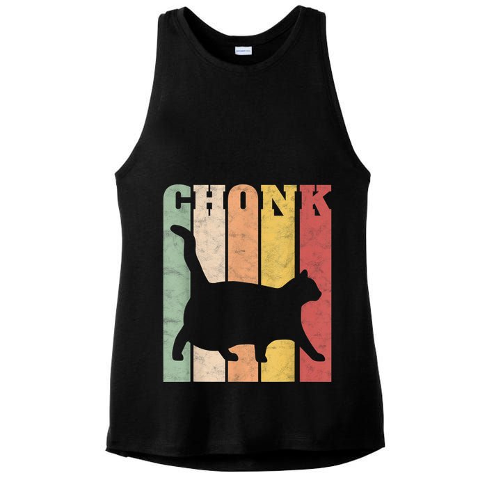 Chonk Scale Cat Meme Chonky Chonk Memes Ladies PosiCharge Tri-Blend Wicking Tank
