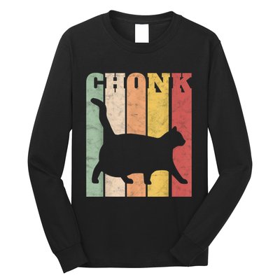 Chonk Scale Cat Meme Chonky Chonk Memes Long Sleeve Shirt