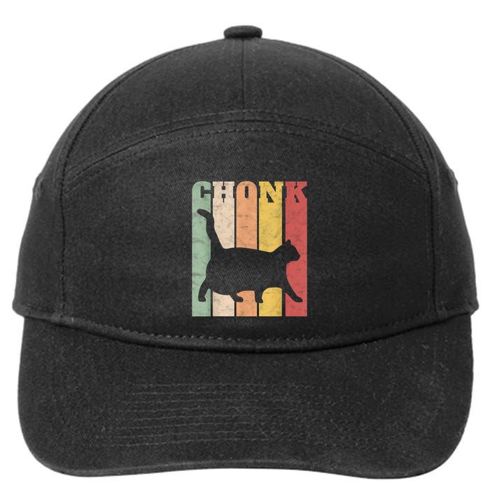 Chonk Scale Cat Meme Chonky Chonk Memes 7-Panel Snapback Hat