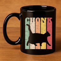 Chonk Scale Cat Meme Chonky Chonk Memes 11oz C Handle Ceramic Mug