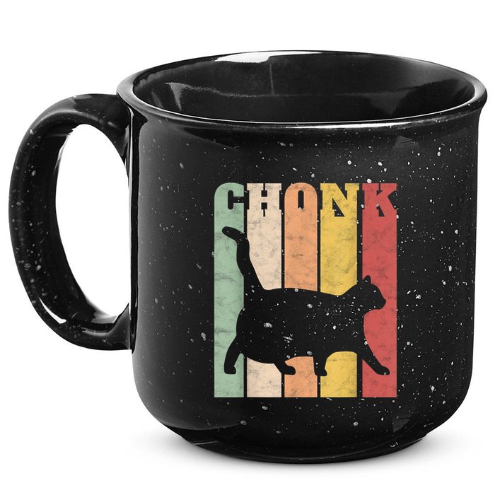 Chonk Scale Cat Meme Chonky Chonk Memes 15oz Campfire Ceramic Mug
