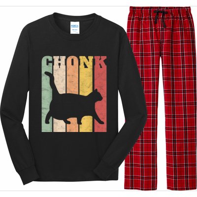 Chonk Scale Cat Meme Chonky Chonk Memes Long Sleeve Pajama Set