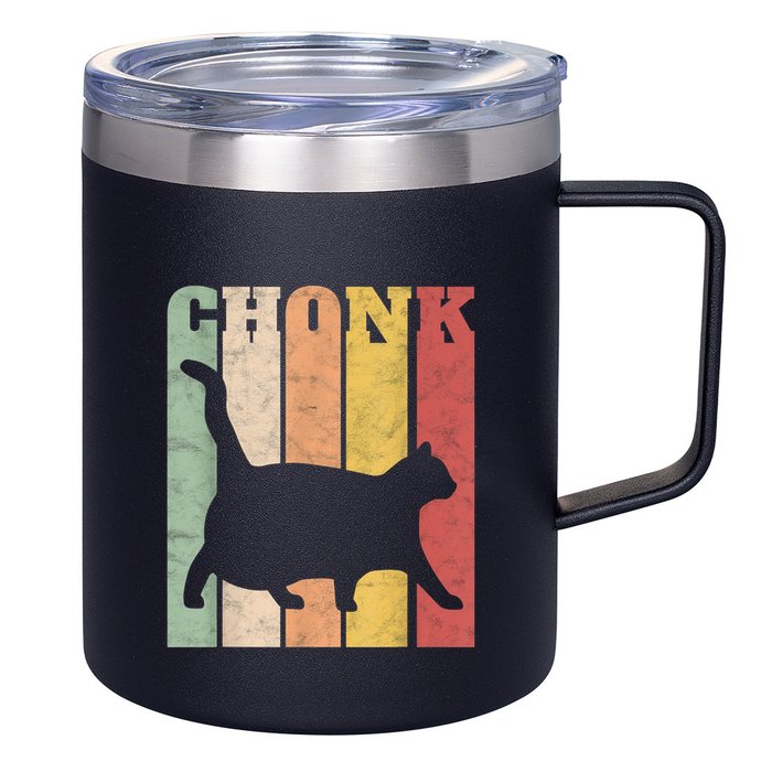 Chonk Scale Cat Meme Chonky Chonk Memes 12oz Stainless Steel Coffee Mug