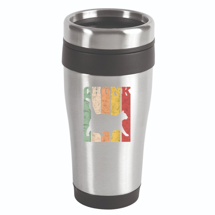 Chonk Scale Cat Meme Chonky Chonk Memes 16oz Travel Tumbler