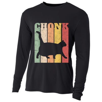 Chonk Scale Cat Meme Chonky Chonk Memes Cooling Performance Long Sleeve Crew