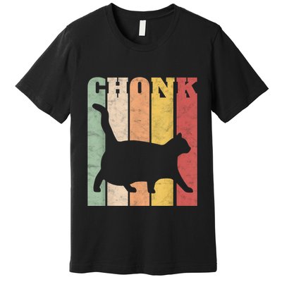 Chonk Scale Cat Meme Chonky Chonk Memes Premium T-Shirt