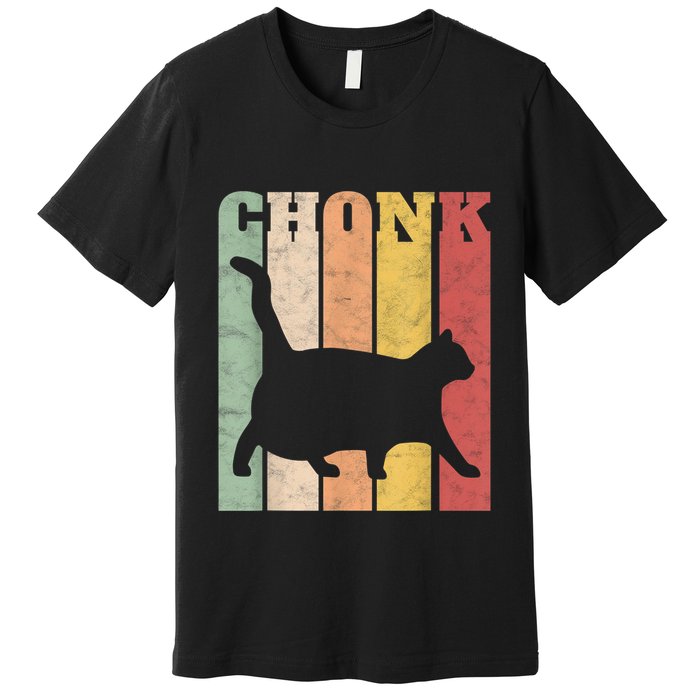 Chonk Scale Cat Meme Chonky Chonk Memes Premium T-Shirt