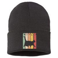 Chonk Scale Cat Meme Chonky Chonk Memes Sustainable Knit Beanie