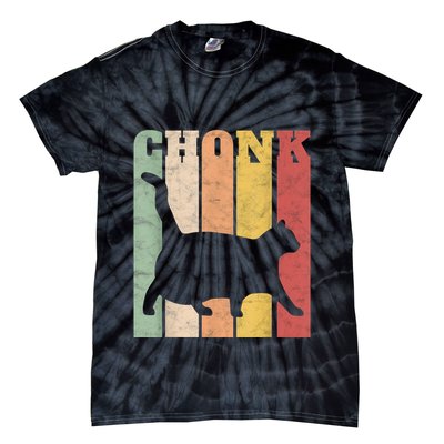 Chonk Scale Cat Meme Chonky Chonk Memes Tie-Dye T-Shirt