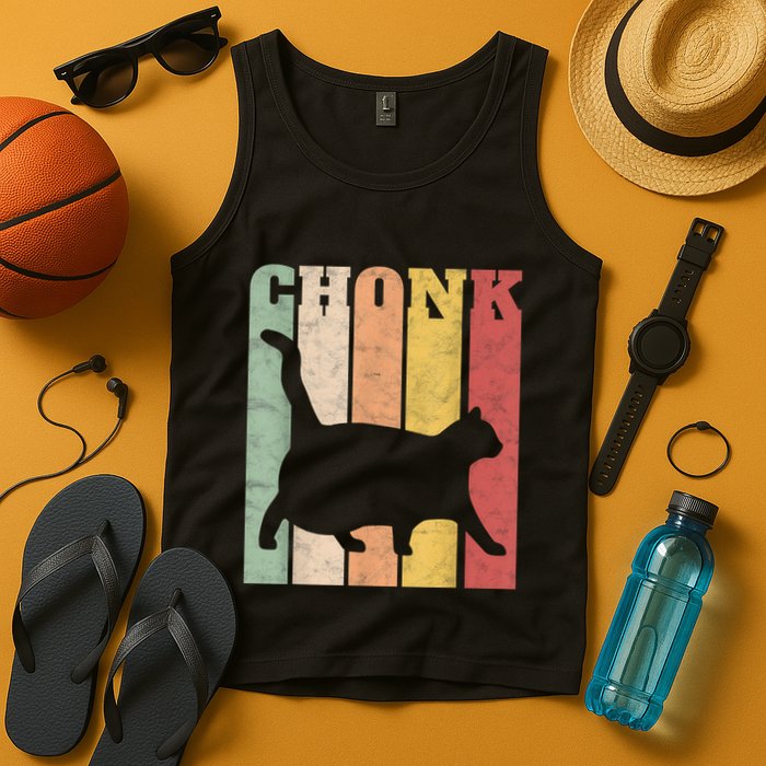Chonk Scale Cat Meme Chonky Chonk Memes Tank Top