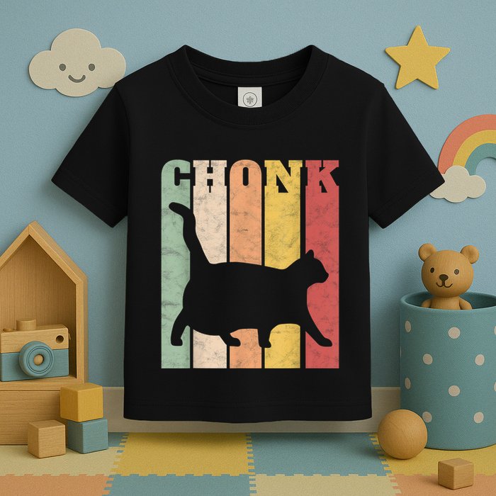 Chonk Scale Cat Meme Chonky Chonk Memes Toddler T-Shirt