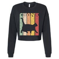 Chonk Scale Cat Meme Chonky Chonk Memes Cropped Pullover Crew