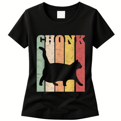 Chonk Scale Cat Meme Chonky Chonk Memes Womens T-Shirt