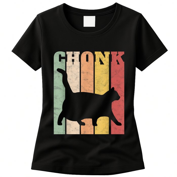 Chonk Scale Cat Meme Chonky Chonk Memes Womens T-Shirt
