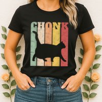 Chonk Scale Cat Meme Chonky Chonk Memes Womens T-Shirt