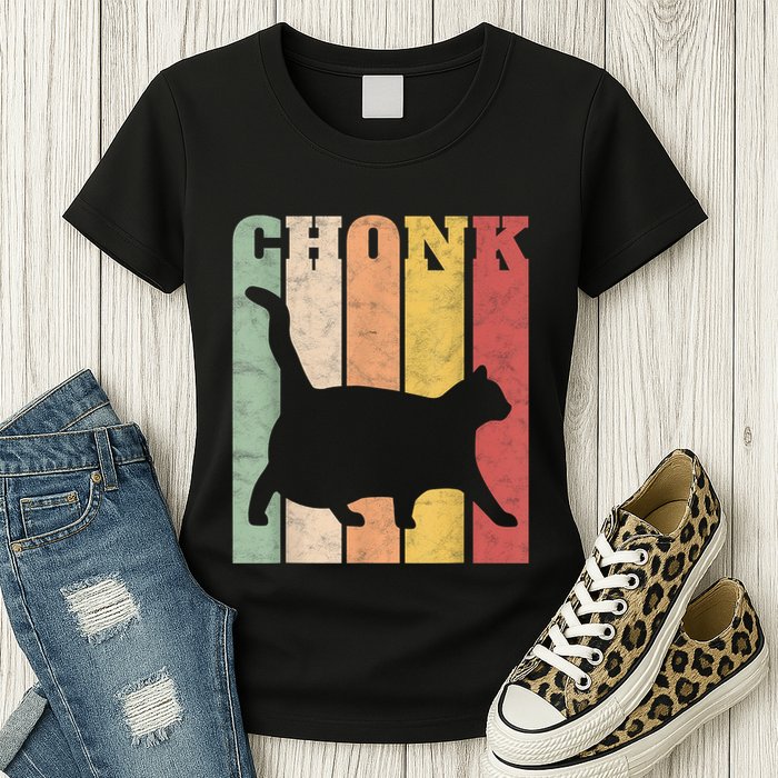 Chonk Scale Cat Meme Chonky Chonk Memes Womens T-Shirt