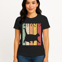 Chonk Scale Cat Meme Chonky Chonk Memes Womens T-Shirt