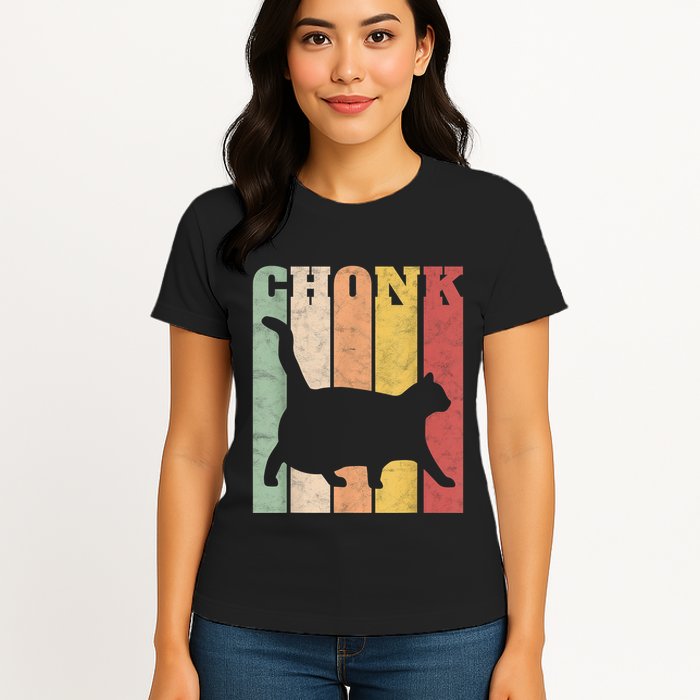 Chonk Scale Cat Meme Chonky Chonk Memes Womens T-Shirt