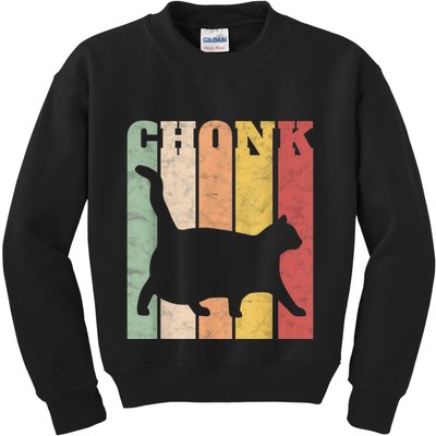 Chonk Scale Cat Meme Chonky Chonk Memes Kids Sweatshirt