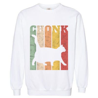 Chonk Scale Cat Meme Chonky Chonk Memes Garment-Dyed Sweatshirt
