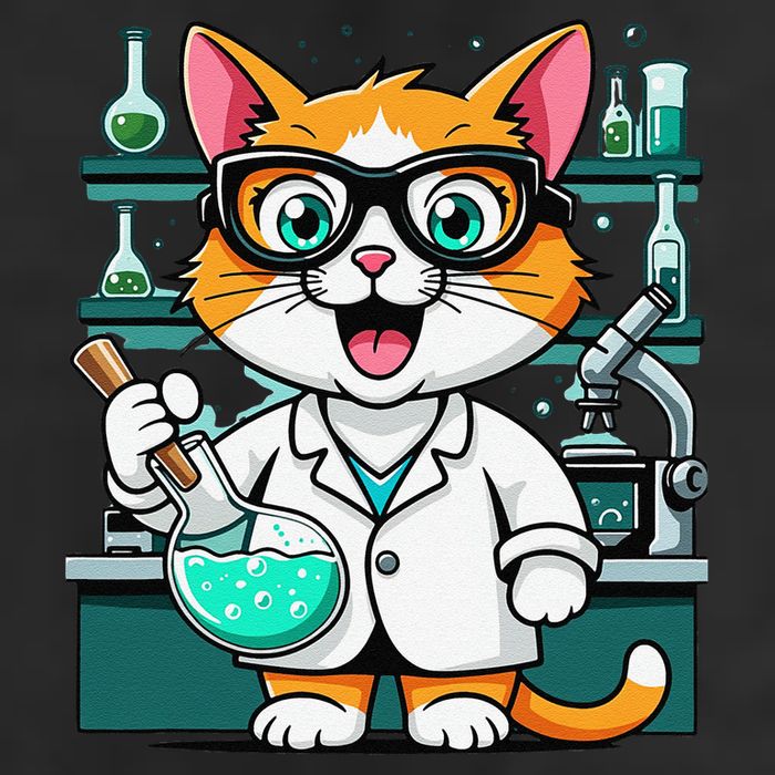 Cute Scientist Cat Lab Experiment Art Design Science Cool Comfort Performance Bucket Hat