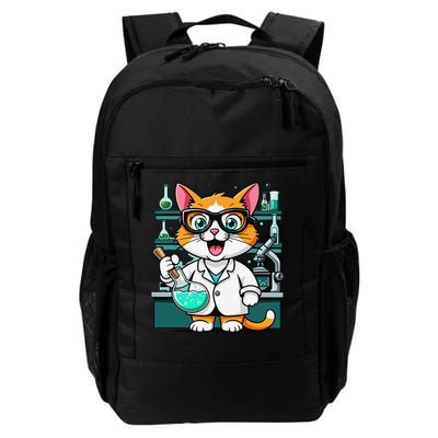 Cute Scientist Cat Lab Experiment Art Design Science Daily Commute Backpack