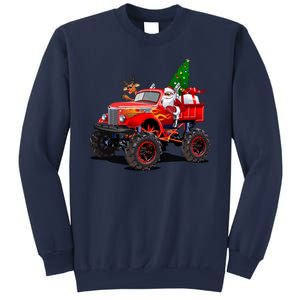 Christmas Santa Claus Reindeer Monster Truck Sweatshirt